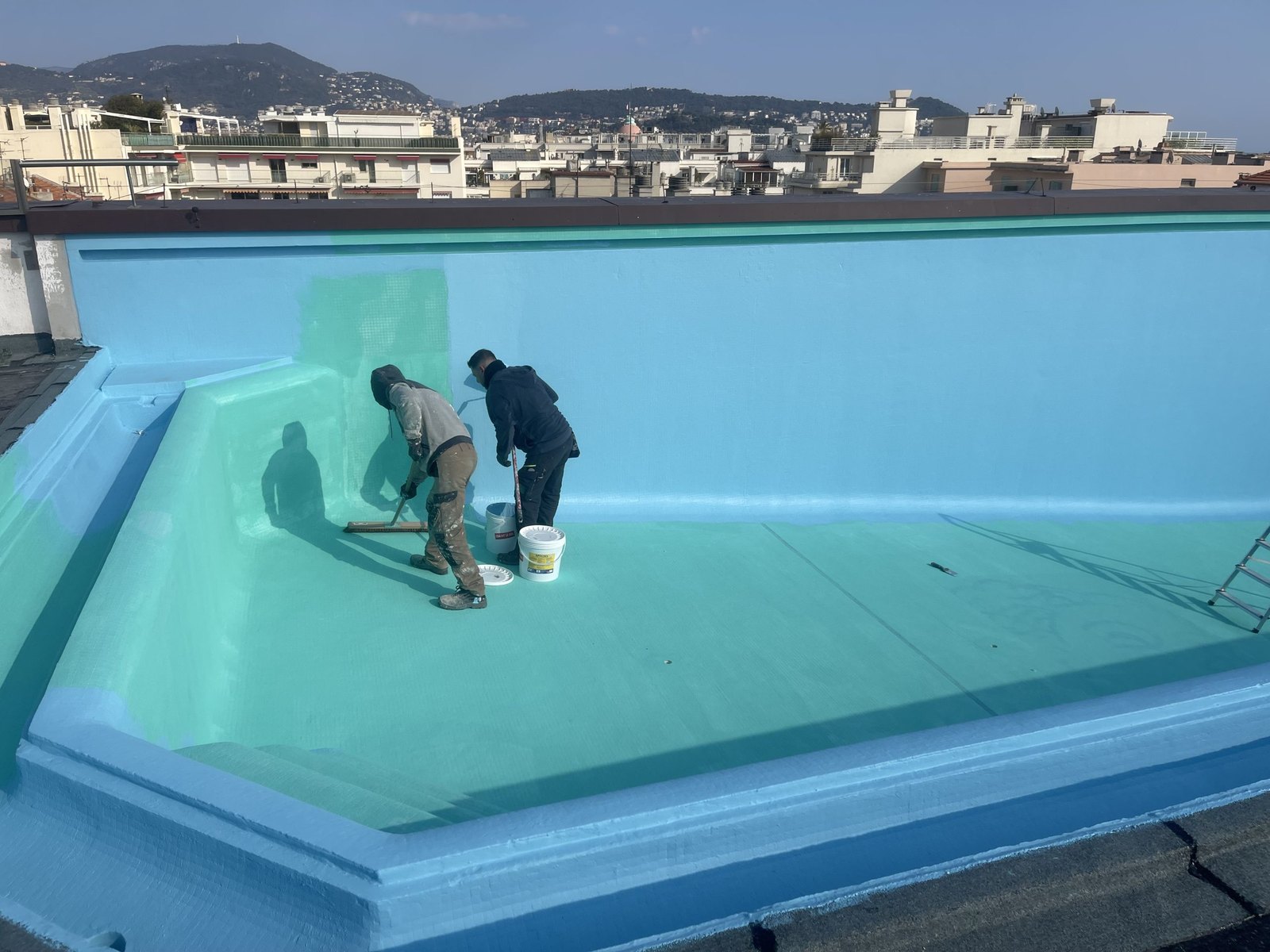 Roof top de l'hôtel Marriott — chantier