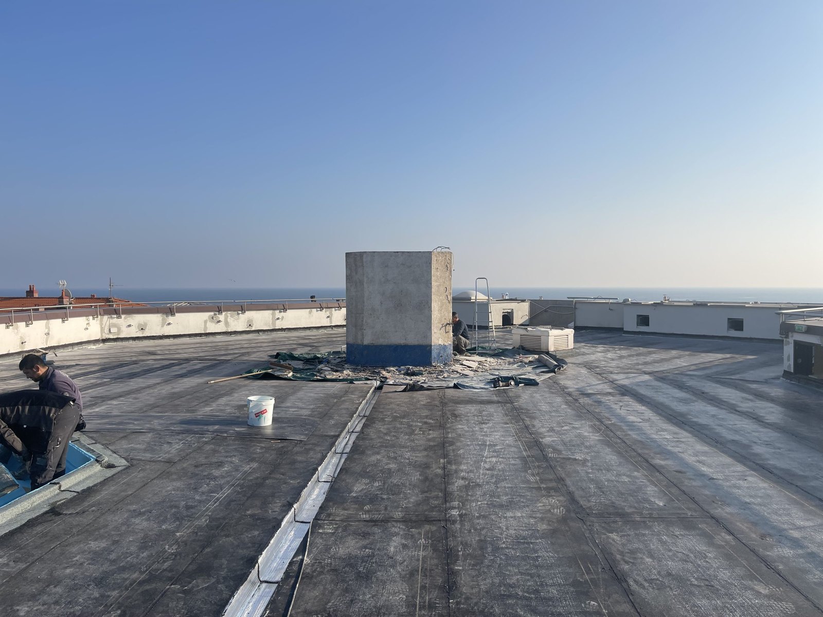 Roof top de l'hôtel Marriott — chantier