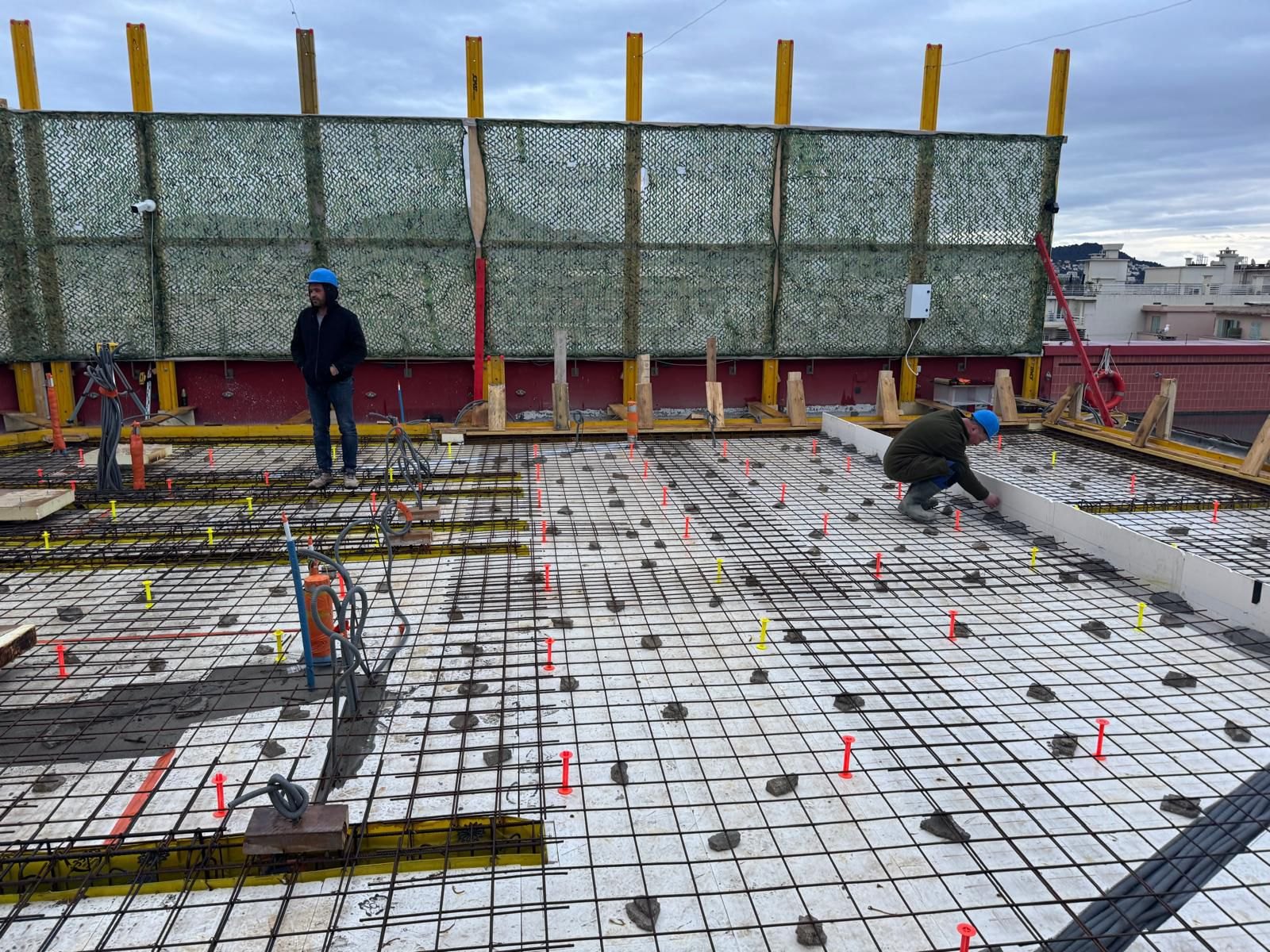 Roof top de l'hôtel Marriott — chantier