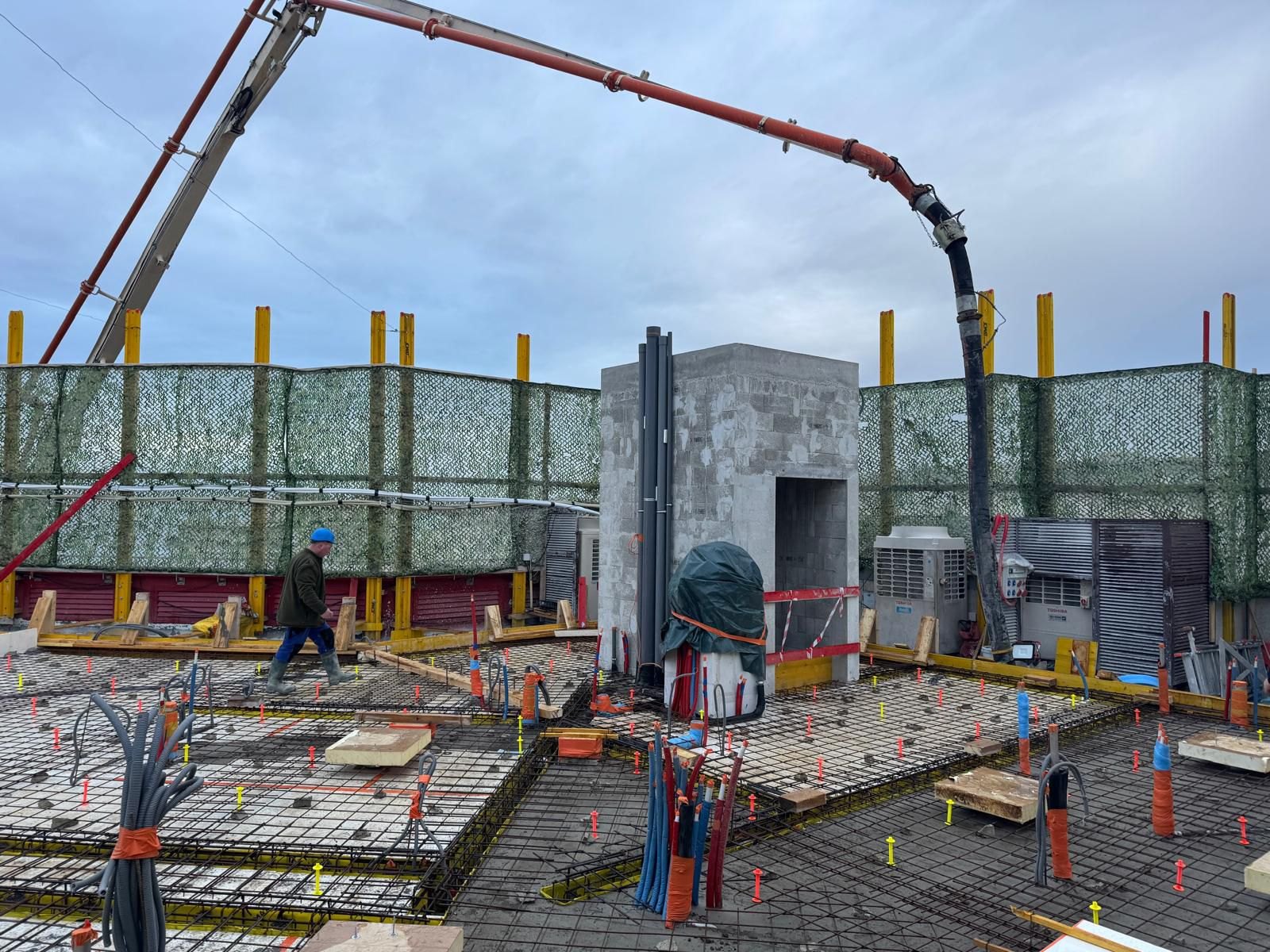 Roof top de l'hôtel Marriott — chantier